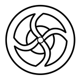 A winding-wheel decorative item